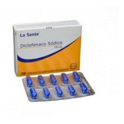 Diclofenaco Sódico 100 mg (ENVÍOS REGIONALES Y NACIONAL ) Caja*20 Cápsulas De Liberación Prolongada - La Santé