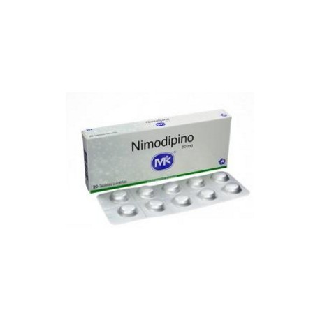 Nimodipino 30 mg Tabletas Cubiertas Tecnoquímicas (Envíos Regionales y Nacionales) caja*20 unidades