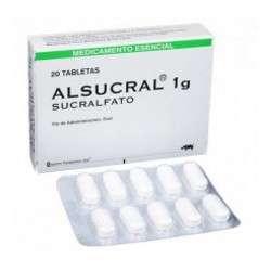 Alsucral 1 g (FARMACUNDINAMARCA) Caja x 20 Tabletas - Ropsonhn Laboratorios