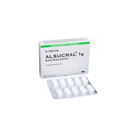 Alsucral 1 g (FARMACUNDINAMARCA) Caja x 20 Tabletas - Ropsonhn Laboratorios