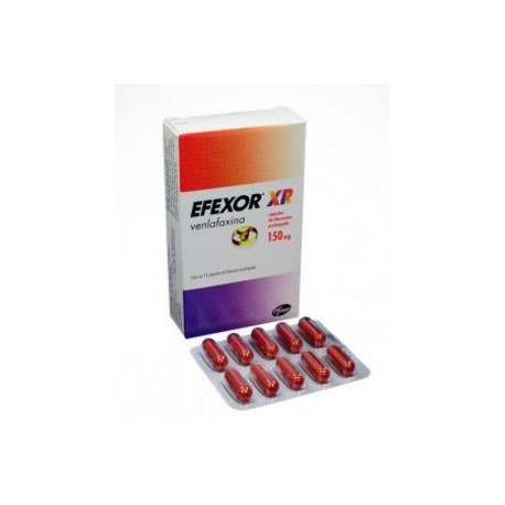 Efexor Xr 150 mg Cápsulas De Liberación Prolongada Pfizer (Envíos Regionales y Nacionales) caja*10 unidades