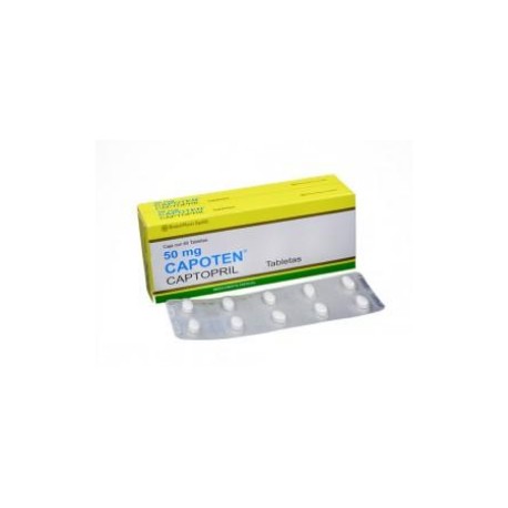 Capoten 50 mg (ENVÍOS REGIONALES Y NACIONAL)Caja* 60 Tabletas - Bristol-Myers Squibb