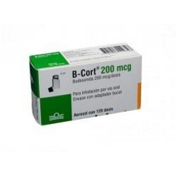 B -Cort 200 mcg (ENVIOS REGIONALES Y NACIONAL) Caja Con Inhalador*120 Dosis - Grunenthal