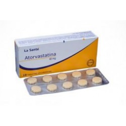 Atorvastatina 40 mg (ENVIOS REGIONALES Y NACIONAL )Caja*10 Tabletas Recubiertas - La Santé