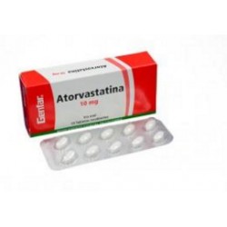 Atorvastatina 10 mg (ENVIOS REGIONALES Y NACIONAL) Caja*10 Tabletas Recubiertas - Genfar