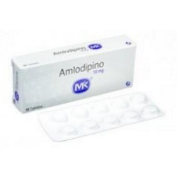 Amlodipino 10 mg (FARMACUNDINAMARCA) caja*10 Tabletas Tecnoquímicas