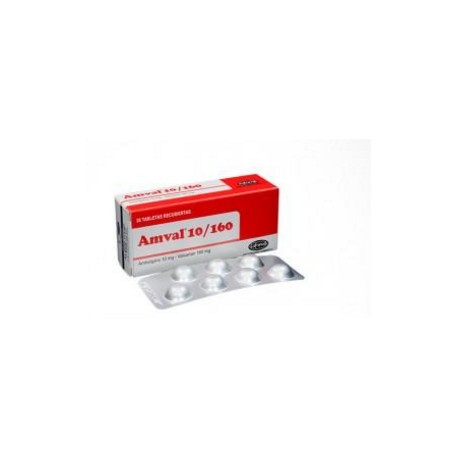 Amval 10 / 160 mg(ENVIOS REGIONALES Y NACIONAL) Caja*28 Tabletas Recubiertas - LaFrancol