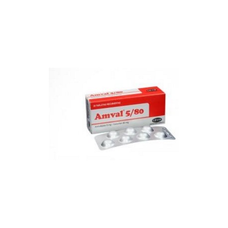 Amval 5 / 80 mg (ENVIOS REGIONALES Y NACIONAL) Caja*28 Tabletas Recubiertas - LaFrancol