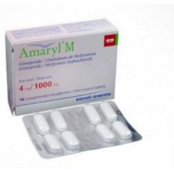 Amaryl M (ENVIOS REGIONALES Y NACIONAL) Caja*16 Comprimidos Recubiertos - Sanofi Aventis