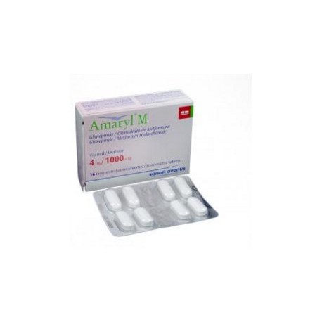 Amaryl M (ENVIOS REGIONALES Y NACIONAL) Caja*16 Comprimidos Recubiertos - Sanofi Aventis