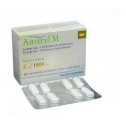 Amaryl M Caja*32 (ENVIOS REGIONALES Y NACIONAL)Comprimidos Recubiertos - Sanofi Aventis