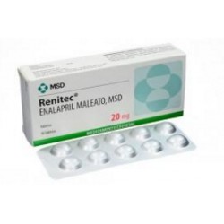 Renitec 20 mg Tabletas MSD (Envíos Regionales y Nacionales) caja*10 unidades