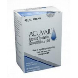 Acuavail (ENVIOS REGIONALES Y NACIONAL) Caja*30 Viales Unidosis Estériles - Allergan