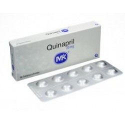 Quinapril 20 mg Tabletas Cubiertas Tecnoquímicas (Envíos Regionales y Nacionales) caja*10 unidades