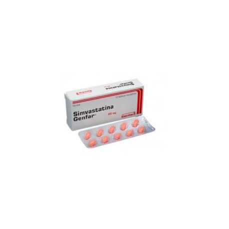 Simvastatina 20 mg (ENVIOS REGIONALES Y NACIONAL) Caja*10 Tabletas Recubiertas - Genfar