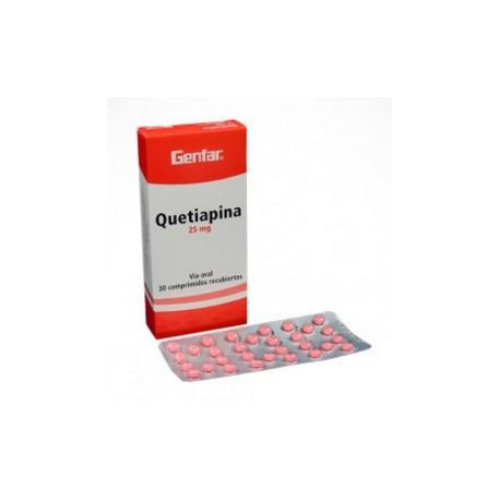 Quetiapina 25 mg Comprimidos Recubiertos - Genfar (Envíos Regionales y Nacionales) caja*30 unidades