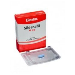 Sildenafil 50 mg (ENVIOS REGIONAlES Y NACIONAL) Caja*2 Tabletas Recubiertas - Genfar