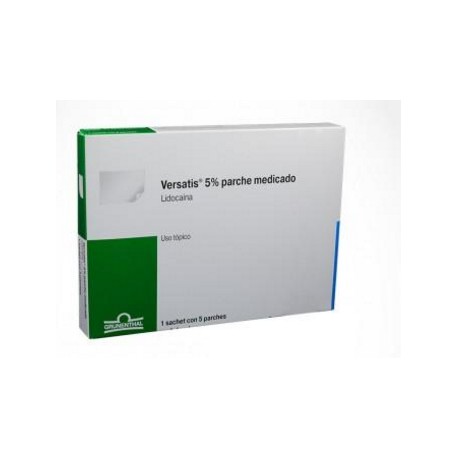 Versatis 5% (ENVIOS REGIONALES Y NACIONAL) Caja*-1 Sachet x 5 Parches - Grunenthal