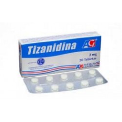 Tizanidina 2 mg Tabletas American Generics (Envíos Regionales y Nacionales) caja*20 unidades