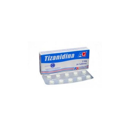 Tizanidina 2 mg Tabletas American Generics (Envíos Regionales y Nacionales) caja*20 unidades