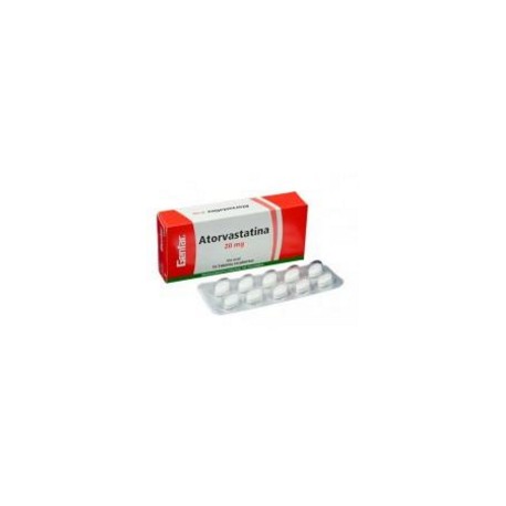 Atorvastatina 20 mg (FARMACUNDINAMARCA) Caja *10 Tabletas Recubiertas Genfar