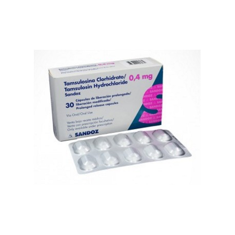 Tamsulosina Clorhidrato 0,4 mg Cápsulas De Liberación Prolongada Sandoz (Envíos Regionales y Nacionales) caja*30 unidades