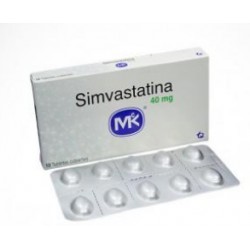 Simvastatina 40 mg Tabletas Recubiertas Tecnoquímicas (Envíos Regionales y Nacionales) caja*10 unidades