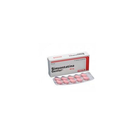 Simvastatina 40 mg Tabletas Recubiertas Genfar (Envíos Regionales y Nacionales) caja*10 unidades