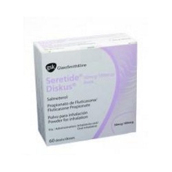 Seretide Diskus 50 mcg 100 mcg Frasco Inhalador GlaxoSmithkline (Envíos Regionales y Nacionales) fco*60 dosis