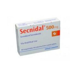 Secnidal 500 mg Comprimidos Recubiertos Sanofi Aventis (Envíos Regionales y Nacionales) caja*4 unidades