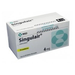 Singulair 4 mg Pediátrico Tabletas Masticables MSD (Envíos Regionales y Nacionales) caja*90 unidades