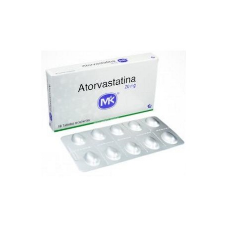 Atorvastatina 20 mg (FARMACUNDINAMARCA) Caja*10 Tabletas Recubiertas Tecnoquímicas