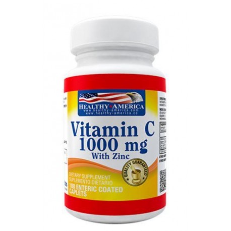 VITAMIN C 1000 mg WITH ROSE HIPS & ZINC (ENVIOS REGIONALES Y NACIONAL)FCO*100 UNIDADES