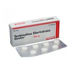 Terbinafina Clorhidrato 250 Tabletas Genfar (Envíos Regionales y Nacionales) caja*14 unidades