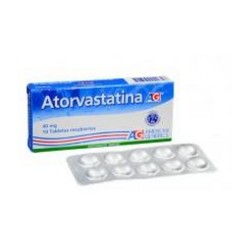 Atorvastatina 40 mg (FARMACUNDINAMARCA) Caja*10 Tabletas Recubiertas American Generics