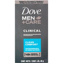 DESODORANTE DOVE CLINICAL MEN COMFORT (envíos regionales y nacional) BARRA* 48 GRAMOS