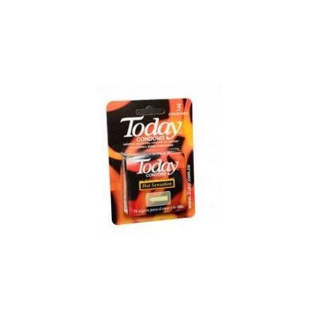 Condones Today Hot Sensation (ENVIOS REGIONALES Y NACIONAL) Caja*3 Unidades