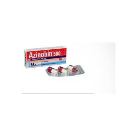 Azinobín 500 mg (FARMACUNDINAMARCA) Caja*3 Cápsulas Biochem Farmacéutica