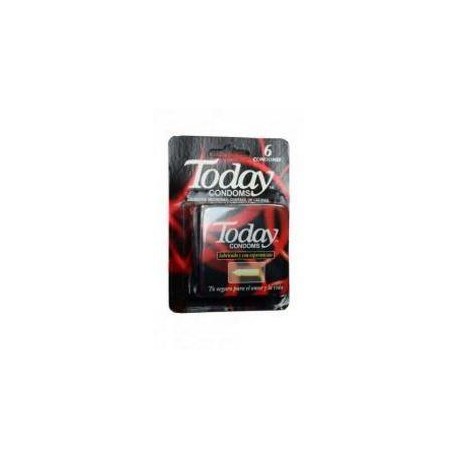 Today Condoms (ENVIOS REGIONALES Y NACIONAL) Lubricado Y Con Espermicida Caja*6 Unidades