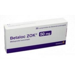 Betaloc Zok 50 mg (FARMACUNDINAMARCA) Caja*30 Comprimidos De Liberación Prolongada AstraZeneca