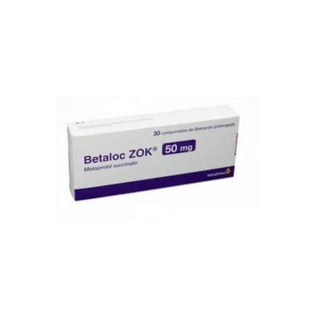 Betaloc Zok 50 mg (FARMACUNDINAMARCA) Caja*30 Comprimidos De Liberación Prolongada AstraZeneca