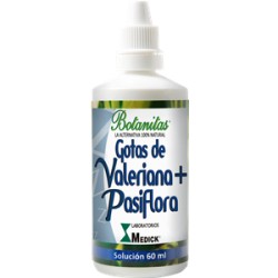 VALERIANA + PASSIFLORA GOTAS BOTANICAS Frasco*60.00 Ml (envios regionales y nacional)