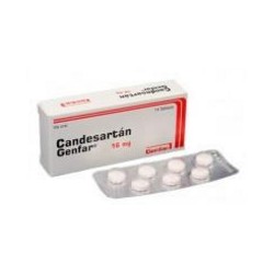 Candersartán 16 mg (FARMACUNDINAMARCA) Caja*14 Tabletas Genfar