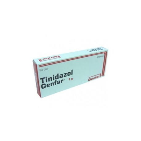 TINIDAZOL 1GR GENFAR (FARMACUNDINAMARCA) CAJA*4 TABLETAS