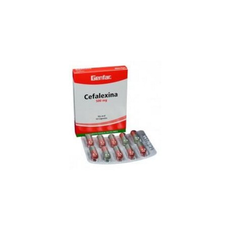 Cefalexima 500 mg (FARMACUNDINAMARCA) Caja*10 Cápsulas Genfar