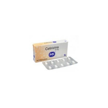 Cetirizina 10 mg (FARMACUNDINAMARCA) Caja* 10 Tabletas Recubiertas Incobra