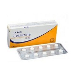 Cetirizina 10 mg (FARMACUNDINAMARCA) Caja*10 Tabletas – La Santé