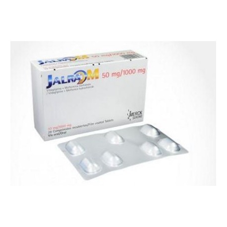 Jalra M 50 mg /1000 mg (FARMACUNDINAMARCA) Caja*28 Comprimidos Recubiertos_Merck