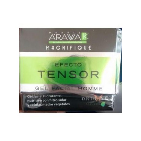 ARAWAK MAGNIFIQUE GEL FACIAL HOMME EFECTO TENSOR ( GEL FACIAL HIDRATANTE NUTRITIVO CELULAS MADRES) FCO*50GR