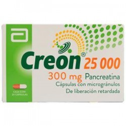 CREON 25000 CAJA * 20 tabletas (Envíos a todos los municipios de Cundinamarca)